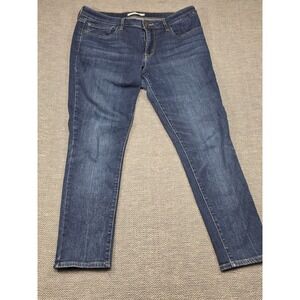 Levi's 711 Skinny Jeans Women's Blue Denim Size 31‎